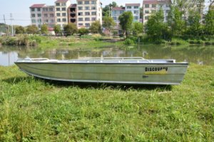 <span class=keywords><strong>Barca</strong></span> a fondo piatto in alluminio da 3,8 m per avventure di canottaggio - Product Image 3