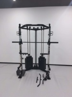 Machine Smith multi-fonctions avec système de poulies pour fitness professionnel, machine à câbles à double pile de poids, robuste pour la musculation