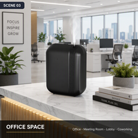Diffuseur d'arômes intelligent portable en plastique 150 ml 300 m² compatible Bluetooth avec application tactile, fixation murale ou sur table, brume froide, personnalisable OEM