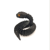 Nuevos Juguetes Realistas con Articulaciones Móviles, Simulación de Animales, Serpiente Impresa en 3D, Víbora, Juguetes Antiestrés, Modelo Animal para Niños