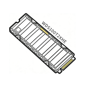 블랙 SN850X 내장형 데스크탑 SSD-2TB PCIE Gen4 7300MB/s 읽기/6600MB/s 쓰기 신제품 히트싱크 포함 WDS100T2XHE 블랙 SN850X 2TB SSD - Product Image 1