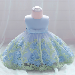 Vestido de Fiesta con Flores para Bebé de 12 Meses a 1 Año, Modelo L1845XZ, Gran Venta - Product Image 4