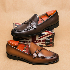 Chaussures habillées pour hommes les plus vendues, en cuir véritable, style boucle S - Product Image 3