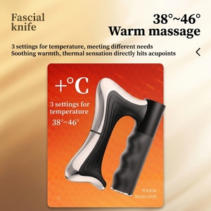 Appareil de massage polyvalent pour la récupération sportive et la thérapie à domicile : grattoir musculaire, micro-courant, chauffage ABS, vibrations haute fréquence - Product Image 5