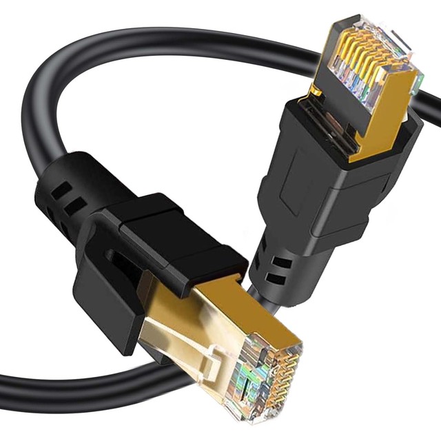 Customized High Speed Cat 8 Ethernet Cable 40Gbps Lan Cable RJ45 Network Cable S/FTP Pure Copper Patch Cord