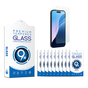 Venta caliente-Protector de pantalla de vidrio templado de dureza 9H antiarañazos y antihuellas dactilares para <span class=keywords><strong>iPhone</strong></span> 16 15 14 13 12 11 - Product Image 1