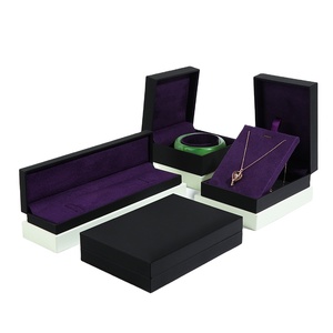 Custom Black Luxury Drawer Jewelry <b>Box</b> with Handle for Rings, <b>Earrings</b>, and Gift Packaging - Product Image 1