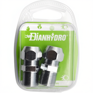 Dianhydro Chrome Bicono Nipples 3/8x3/8 Diam 12 Pour Tube Blister Pack De 2 - Product Image 3