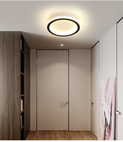 Plafonnier LED Nordique Moderne 18W 24W Haute Efficacité 120 lm/W 3 Températures de Couleur Modifiables Base en Fer pour Couloir, Hall d'Entrée et Appartement
