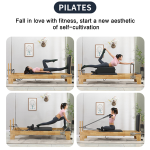 <span class=keywords><strong>Pilates</strong></span> reformer özel <span class=keywords><strong>Pilates</strong></span> makinesi ev egzersiz çok amaçlı meşe <span class=keywords><strong>Pilates</strong></span> Reformer çekirdek eğitim yatak - Product Image 6