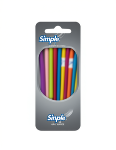 Rasoio semplice a 8 lame con manico grigio liscio e lame in plastica per uomo, uso professionale da barbiere - Product Image 1