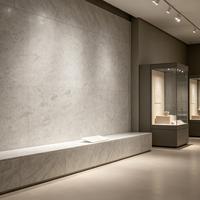 Panneaux muraux en marbre blanc crème doux avec surface polie pour cuisine, escalier, salons et chambres - Design moderne et luxueux