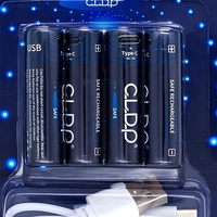 Batteries rechargeables USB 1,6 V AA Ni-Zn 1800 mWh, lot de 4, emballage de vente au détail, directement de l'usine