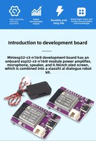 Robot Obrolan Suara AI Asli dengan Layar OLED 0,96 inci MINI ESP32-S3-N16R8 Development Board