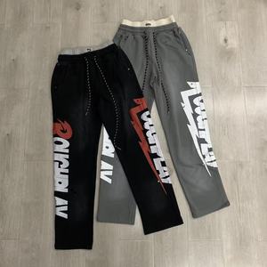 <span class=keywords><strong>Pantaloni</strong></span> da <span class=keywords><strong>Uomo</strong></span> American High Street Brand RoughPlay, Lavaggio Acido, Vestibilità Larga, Doppio Strato, Stampa DTG, <span class=keywords><strong>Pantaloni</strong></span> Lunghi - Product Image 1