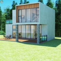 Contenedor Modular prefabricado de lujo, estructura de contenedor para casa, Panel de hormigón ligero, casa en Saint Martin