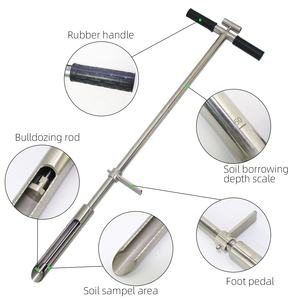 Aço inoxidável <span class=keywords><strong>Soil</strong></span> Probe Sampler com Ejector e Pedal Golf Products Lawn Analysis Tool para Amostragem do Solo Auger - Product Image 6