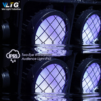 VLTG 2-Eeyes 2x300 Вт COB Высокая яркость Блиндер свет 600 Вт сценический PAR проекционный прожектор для аудитории светодиодные фонари