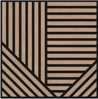 Panneau acoustique en bois à lattes modernes, insonorisant, décoratif, pour hôtel, bureau, intérieur de maison