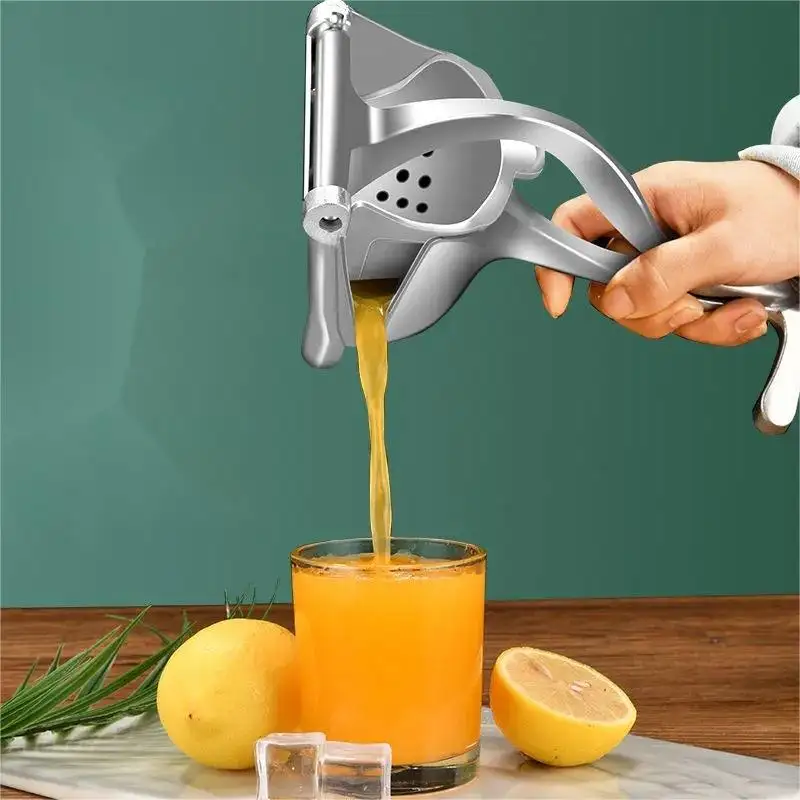 Máquina de zumo de aluminio y metal para el hogar, licuadora, prensa manual portátil, exprimidor lento, utensilios de cocina, exprimidor manual de frutas y limón