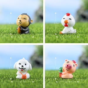 Sáng Tạo Dễ Thương Trang Trí Nội Thất 3D Thu Nhỏ Cung Hoàng Đạo Động Vật Thiết Kế Nhựa Cabochon Thủ Công Cho Dollhouse Chơi - Product Image 6