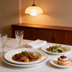 Assiettes en céramique blanches écologiques en gros, origine Guangxi, design classique - Vaisselle en gros à prix abordable - Product Image 2