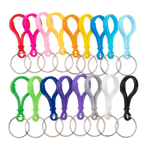Plastic Lobster Keychain 25mm Aperture Round Flexible DIY Keychain Accessories Bag Buckle <b>Hook</b> - Product Image 4