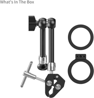 Pince à bras magique articulée de 11 "avec support de téléphone pour anneau adaptateur magnétique Magsafe pour caméras d'action iPhone SmallRig