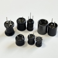 Inducteur de ferrite à courant élevé Bobine d'arrêt personnalisée Type radial Composant magnétique de puissance à trois broches