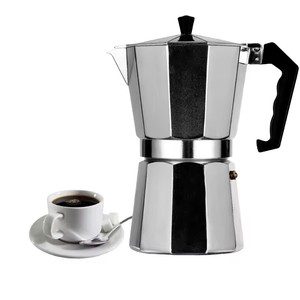 Classic Stove Espresso y cafetera, Moka Pot para elaboración de café italiano y <span class=keywords><strong>cubano</strong></span>, 6 tazas Espresso plateadas - Product Image 2