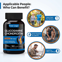 Produits OEM Glucosamine 1500 Chondroïtine 800 & Calcium, Nutrition Sportive, Compléments Articulaires, Capsules de Glucosamine Chondroïtine MSM