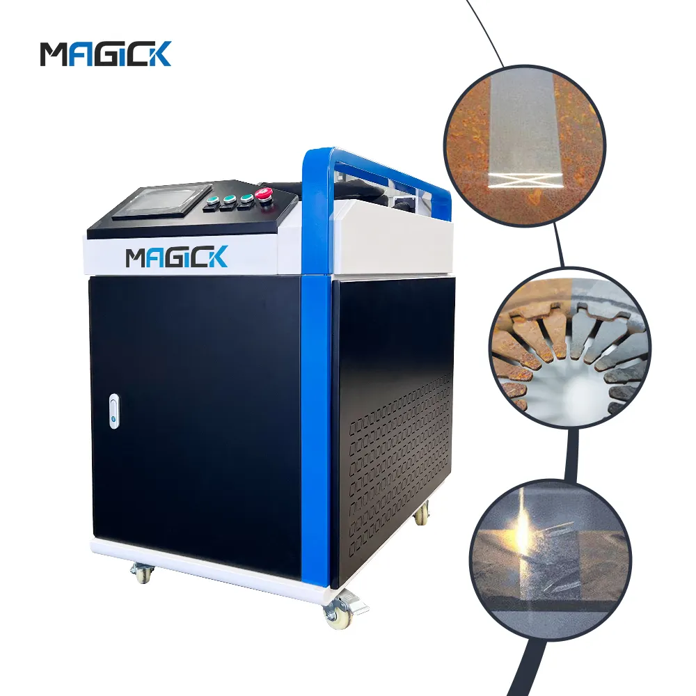1000w 2000w 3000w Paint Cleaner Pulse Continuous Laser Cleaning Rust Removal Fiber Laser Cleaning Machine