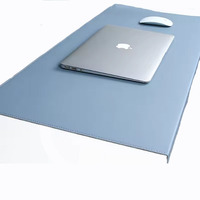 Tapis de bureau pliable en PU avec protection coudes et poignets, grand tapis de souris, tapis de bureau pour ordinateur portable, tapis de souris gaming, tapis de table, coussin