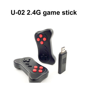 Venta al por mayor U02 consola de videojuegos <span class=keywords><strong>TV</strong></span> Game Stick integrado en 620 juegos Retro para FC con 2,4G <span class=keywords><strong>Gamepad</strong></span> - Product Image 2