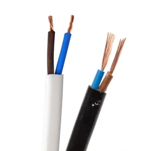 Supplier 2 Core Flexible Cable H05VVH2-F 2x1.5 sq mm Double Core PVC Sheathed Power Cord Cable