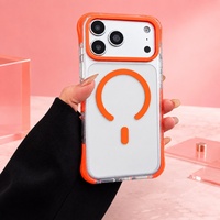 Coque de téléphone magnétique transparente minimaliste pour iPhone, personnalisable