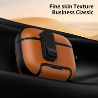 Étui pour écouteurs en similicuir avec fermeture magnétique créative pour AirPods 4/3/2 Pro 3 Étui de protection