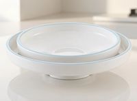 Vaisselle de style chinois, assiettes de service peu profondes élégantes, spécialisées pour la cuisine chinoise, avec une finition en mélamine de qualité commerciale