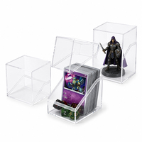 Boîte de rangement en acrylique transparente pour cartes, vente directe usine, étui de rangement en PS pour cartes à collectionner, objets de collection et mini-figurines