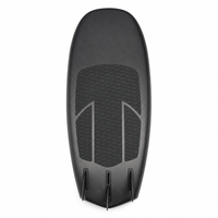 Planche de surf hydrofoil en fibre de carbone 0,98 m pour eaux offshore, logo personnalisé, OEM, ODM, vente en gros avec ailerons en plastique