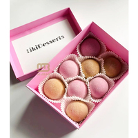 Boîte à dessert en carton de luxe personnalisée pour mochi Boîte d'emballage pliante en papier pour gâteau de beignet et de croissant Mochi Boîtes à pâtisserie avec séparateurs