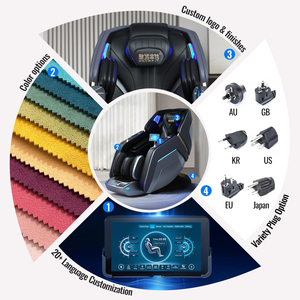 2026 Hot Selling 4D Smart Chair <b>Zero</b> <b>Gravity</b> Track with Voice Control Home SPA Luxury Shiatsu <b>Recliner</b> - Product Image 3