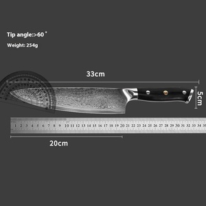 Couteau de cuisine <span class=keywords><strong>japonais</strong></span> en acier damas de 8 pouces manche en plastique acier damas ménage tranchant <span class=keywords><strong>japonais</strong></span> pour l'affûtage - Product Image 4