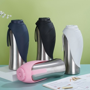 Borraccia Termica Pieghevole per Cani con Design a Foglia, in Acciaio Inossidabile, Anti-perdita, per Viaggi e Accessori per Cuccioli - Product Image 5