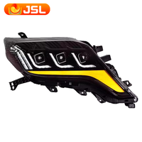 Phares LED adaptés à Toyota Land Cruiser Prado LC150 2013-2017, phares DRL, yeux d'ange, double faisceau xénon, accessoires