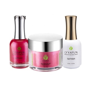 Oyafun 3 en 1 Série de poudre de perle Série multicolore Poudre à tremper pour l'art des ongles Vente en gros - Product Image 2