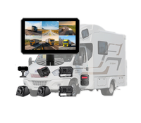 AI DSM BSD 6 canaux 1080P tactile DVR moniteur système de caméra sécurité conduite système de surveillance pour camions bus camping-car van MDVR