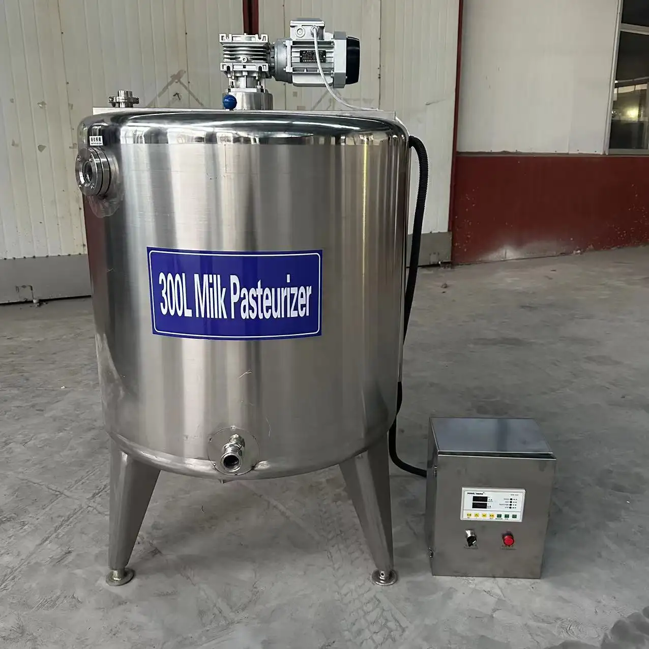 Mesin pasteurisasi susu tiga fase, tangki fermentasi susu 100L 200L 300L kustom