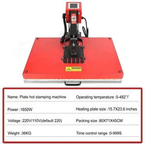 Lớn Bảng điều chỉnh Báo Chí nóng 15.7 "x23.6" phẳng máy ủi T-Shirt máy in bán tự động truyền nhiệt máy in - Product Image 6