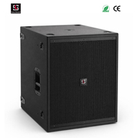 Subwoofer personnalisable 918 de 18 pouces, 800W RMS, 132dB SPL max, enceinte de scène audio professionnelle avec DSP FIR allemand Lasesound